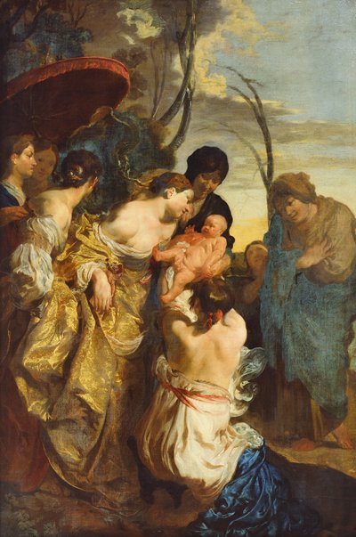 Moses Saved from Drowning, c. 1625-31 by Johann Liss or Lis or von Lys
